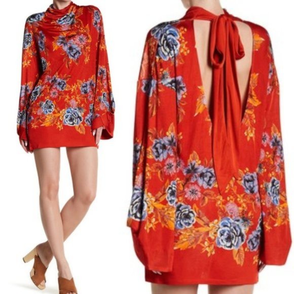 Free People Dresses & Skirts - Free People Red 2 AM Mini Dress XS/Small NWT